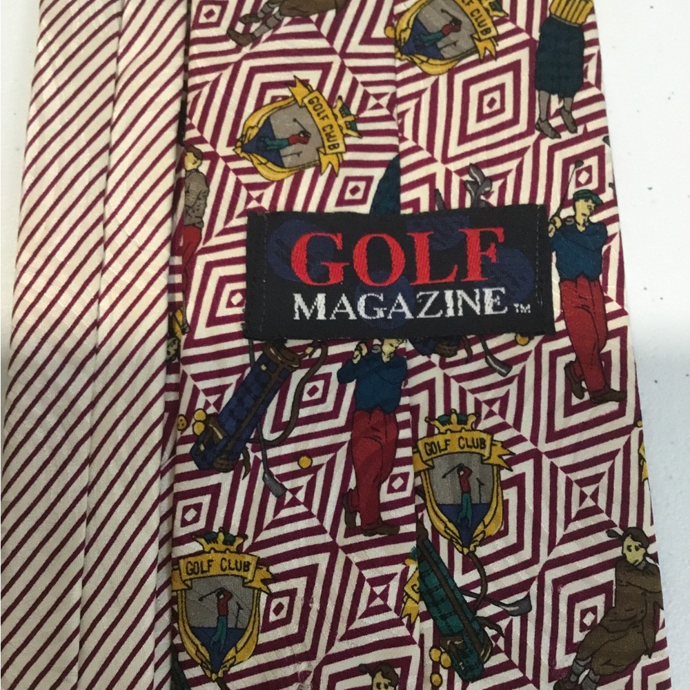 Vintage Golf Magazine Men’s golf Neck tie 100% silk - Picture 6 of 7